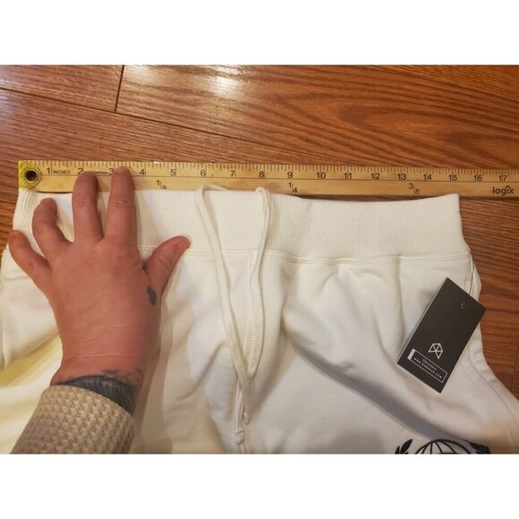 Rawgear Cream Club Sweatpants Men's Size M Drawstring With Embroidery Streetwear - Picture 2 of 16